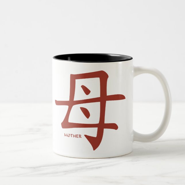 Tasse de kanji de mère (Droit)