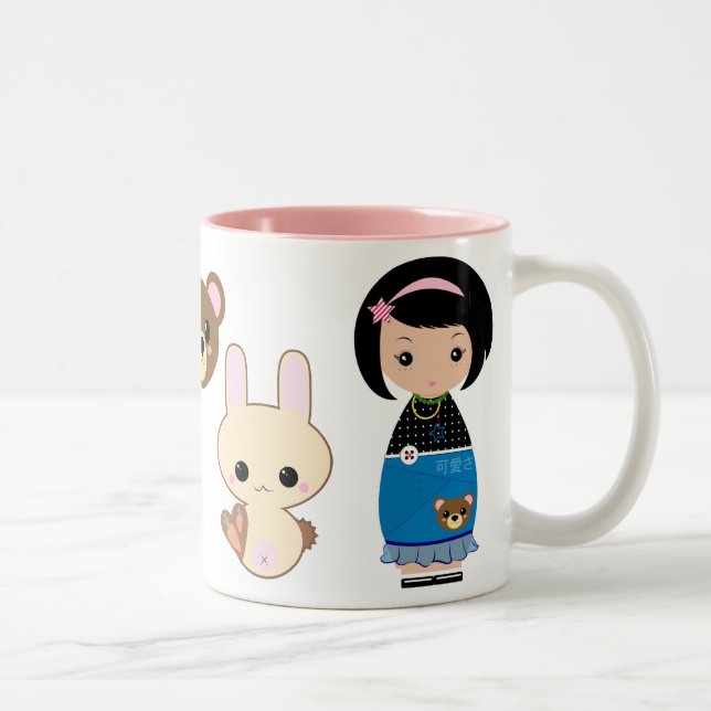 Tasse de Kawaii Kokeshi (Droit)