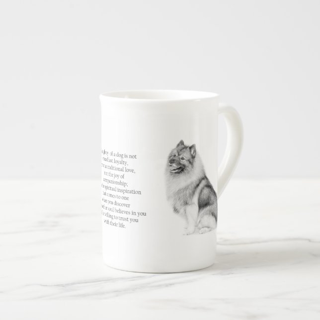 Tasse de Keeshond (Devant droit)