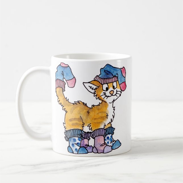 Tasse de Kitty de chaussette (Gauche)