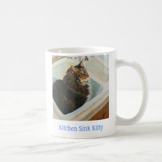 Tasse de Kitty d'évier de cuisine