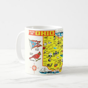Tasse de la carte de l'Ohio