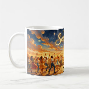 Tasse de la danse sous la lumière des étoiles de s