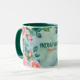 Tasse de la fête des Mères Texte "MAMAN" "Depuis 1