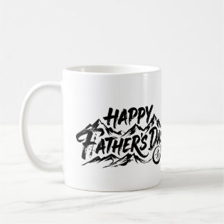Tasse de la fête des pères Minimaliste Mountain Ri