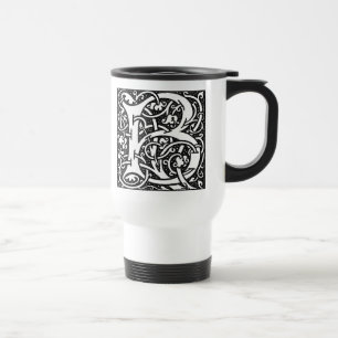 Tasse de la lettre "B" de William Morris -