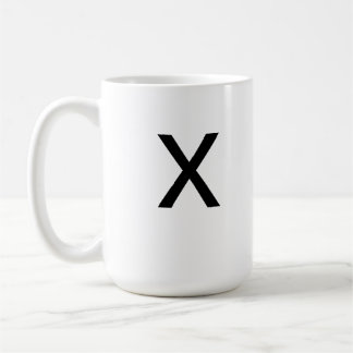 Tasse de la lettre X