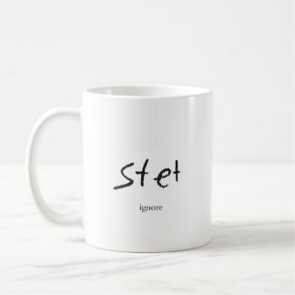 tasse de la marque de correcteurs d'épreuves --