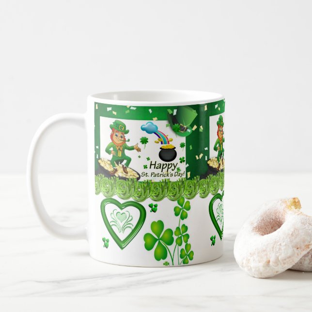 Tasse de la Saint-Patrick (Avec donut)
