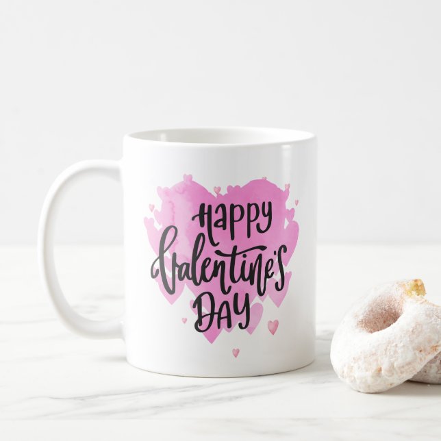 Tasse de la typographie | de heureuse (Avec donut)