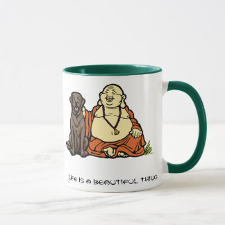 Tasse de laboratoire de chocolat de Bouddha