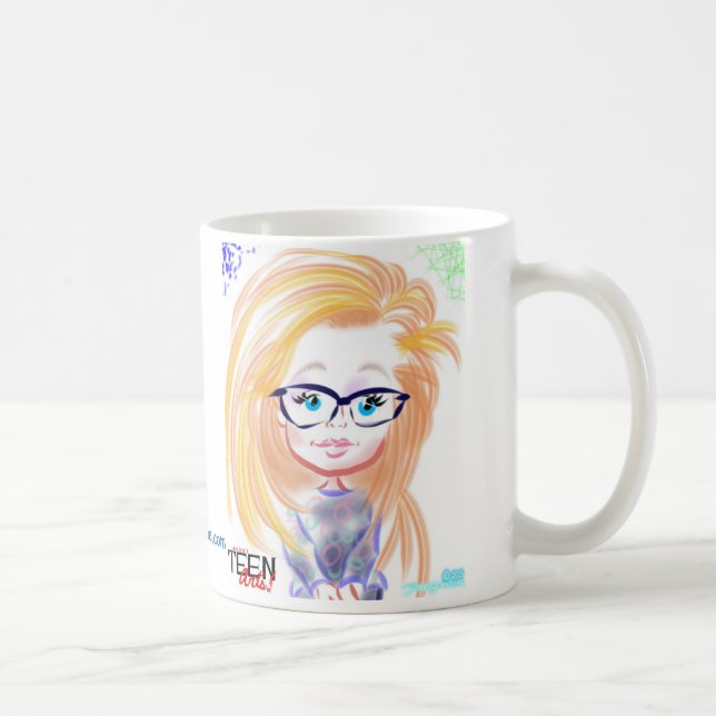 Tasse de l'adolescence 2015a de caricature d'arts (Droite)