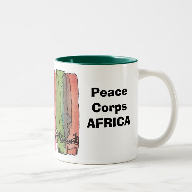 Tasse de l'Afrique de corps de paix (Droit)