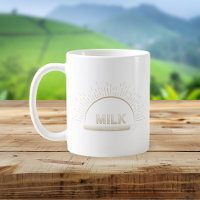 Tasse de Lait Bonne Journée Neutre Minimaliste