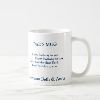 tasse de l'anniversaire du papa, la TASSE du PAPA,
