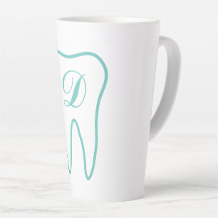 Tasse de latte à logo de dent personnalisé pour de