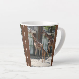 Tasse de Latte au Design de Famille de Girafe Mign