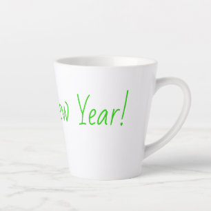 Tasse de latte Bonne Année