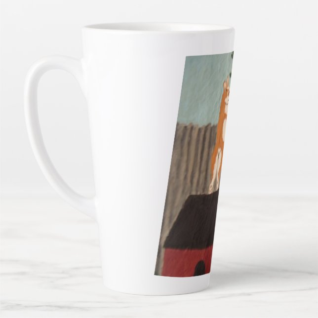 Tasse de Latte Corgi Espiègle (Gauche)