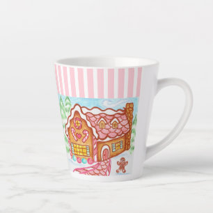 Tasse de latte de maison en pain d'épices