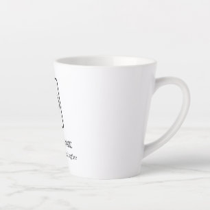 Tasse de latte de promotion de site Web à logo per