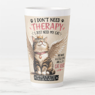 Tasse de latte drôle pour maman de chat