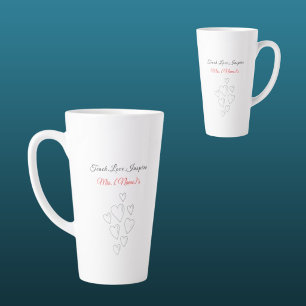 Tasse de latte Enseigner Amour Inspirer pour ensei