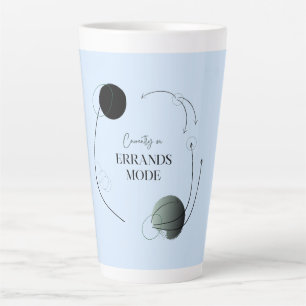Tasse de Latte Famille en Mode Courses Famille Ble