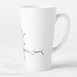 Tasse de latte fissurée