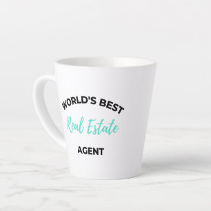 Tasse de Latte Meilleur Agent Immobilier du Monde