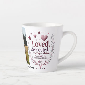 Tasse de latte personnalisée 12 oz pour papa