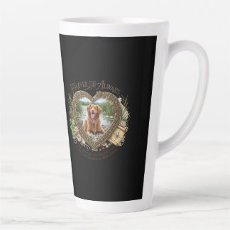 Tasse de latte personnalisée avec photo de chien p