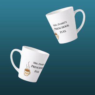 Tasse de latte personnalisée pour enseignante de m