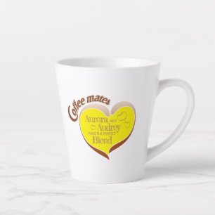 Tasse de latte pour compagnons de café