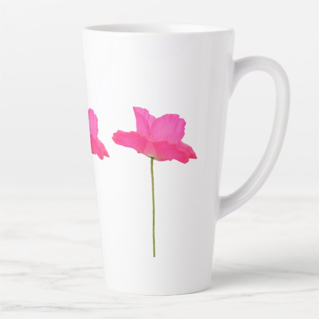 tasse de latte rose pavot (Droite)