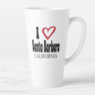 Tasse de latte souvenir J'adore Santa Barbara Cali