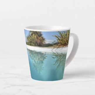 Tasse de Latte Teintes Bleues