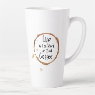 Tasse de latte uniquement pour le bon café