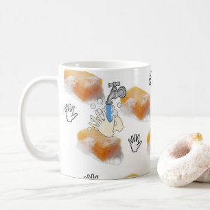Tasse de lavage des mains au savon
