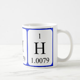 Tasse de l'élément 1 - hydrogène