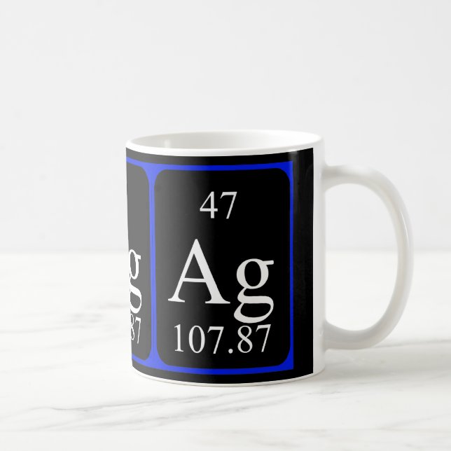 Tasse de l'élément 47 - argent (Droite)