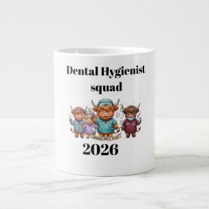 Tasse de l'équipe d'hygiénistes dentaires avec un