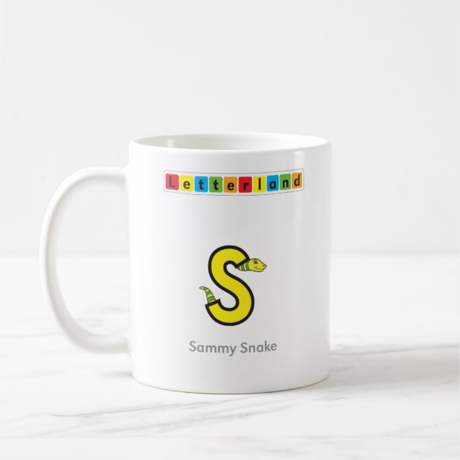 Tasse de Letterland | solides solubles (Gauche)