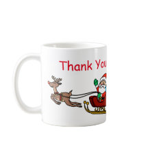 Tasse de lettre de Merci de Père Noël
