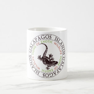 Tasse de lézard d'îles de Galapagos