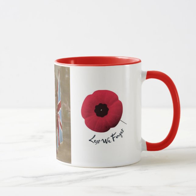 Tasse de l'hommage WW1. Nous nous rappellerons les (Droite)