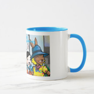 Tasse de licorne de 3 lapins de chocolat