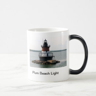 Tasse de Lighouse de plage de prune