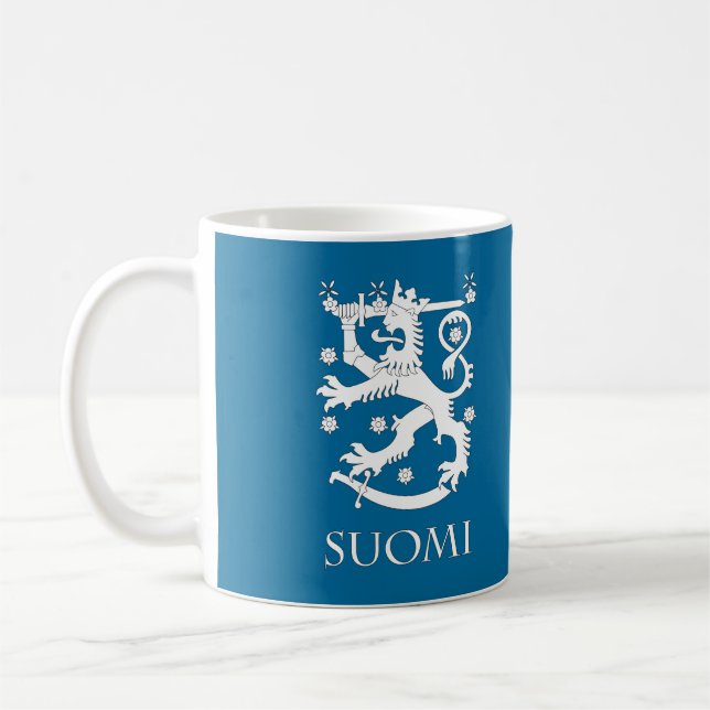 Tasse de lion de SUOMI Finlande (Gauche)