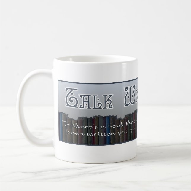Tasse de livre de TWtM avec le grand logo (Gauche)